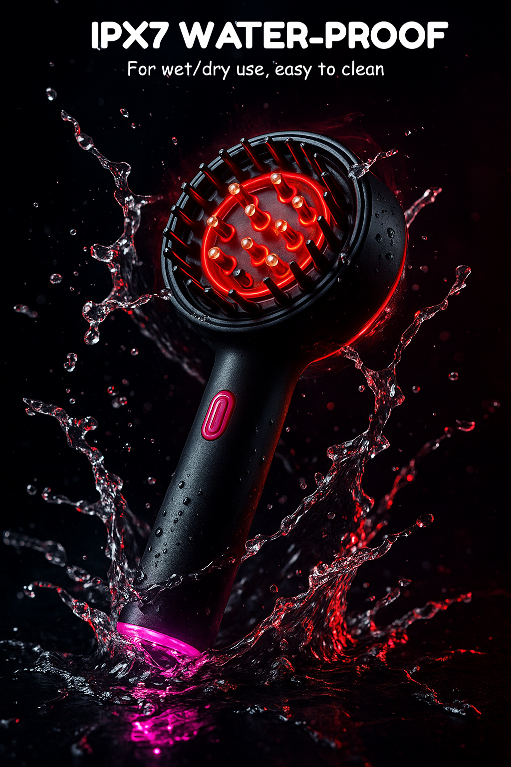 Mavlo 3-in-1 Smart Brush for Hair Growth - Red Light Therapy